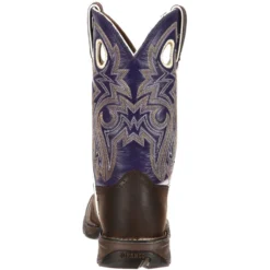 Durango Women's Lady Rebel 10" Square Toe Western Boot- Brown - RD3576 -Wolverine Sales Shop RD3576 back