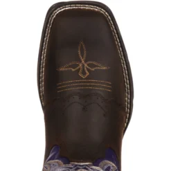 Durango Women's Lady Rebel 10" Square Toe Western Boot- Brown - RD3576 -Wolverine Sales Shop RD3576 birdseye