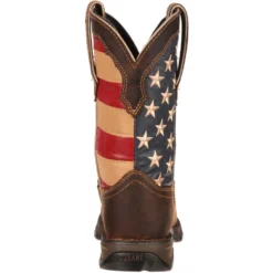 Durango Women's Lady Rebel Patriotic 10" Square Toe Western Flag Boot RD4414 -Wolverine Sales Shop RD4414 back