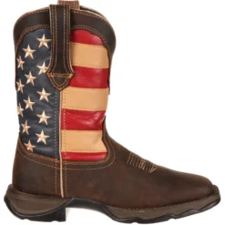 Durango Women's Lady Rebel Patriotic 10" Square Toe Western Flag Boot RD4414 -Wolverine Sales Shop RD4414 profile