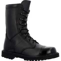 Rocky Men's Lace Up 10" Slip Resistant Jump Work Boot -Black- RKC147