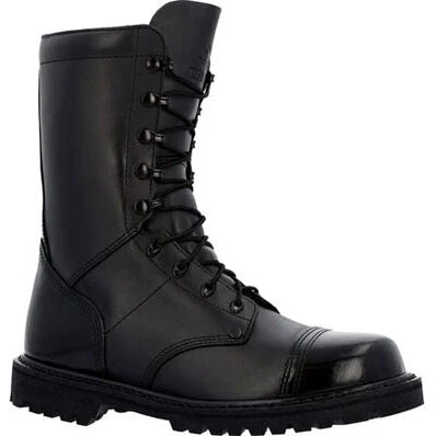 Rocky Men's Lace Up 10" Slip Resistant Jump Work Boot -Black- RKC147 1 Rocky Men's Lace Up 10" Slip Resistant Jump Work Boot -Black- RKC147