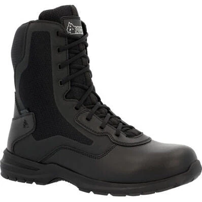 Rocky Men's Cadet 8" Side Zip Public Service Duty Boot -Black- RKD0102 1 Rocky Men's Cadet 8" Side Zip Public Service Duty Boot -Black- RKD0102