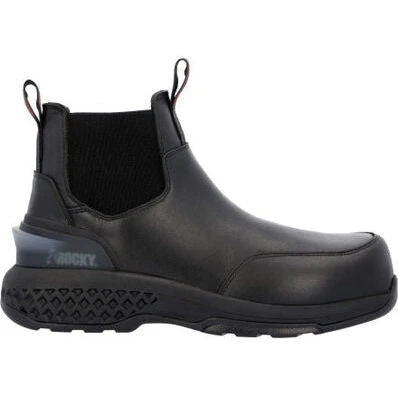 Rocky Men's Code Red Station 6" CT Slip On Work Boot -Black- RKD0114 1 Rocky Men's Code Red Station 6" CT Slip On Work Boot -Black- RKD0114
