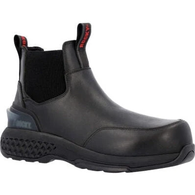 Rocky Men's Code Red Station 6" CT Slip On Work Boot -Black- RKD0114 2 Rocky Men's Code Red Station 6" CT Slip On Work Boot -Black- RKD0114 - Image 2