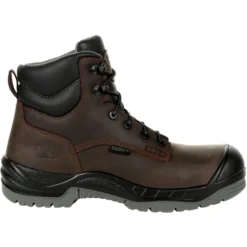 Rocky Men's Worksmart 6" Comp Toe WP Rubber Work Boot - Brown - RKK0310 11 Rocky Men's Worksmart 6" Comp Toe WP Rubber Work Boot - Brown - RKK0310 -Wolverine Sales Shop RKK0310 profile