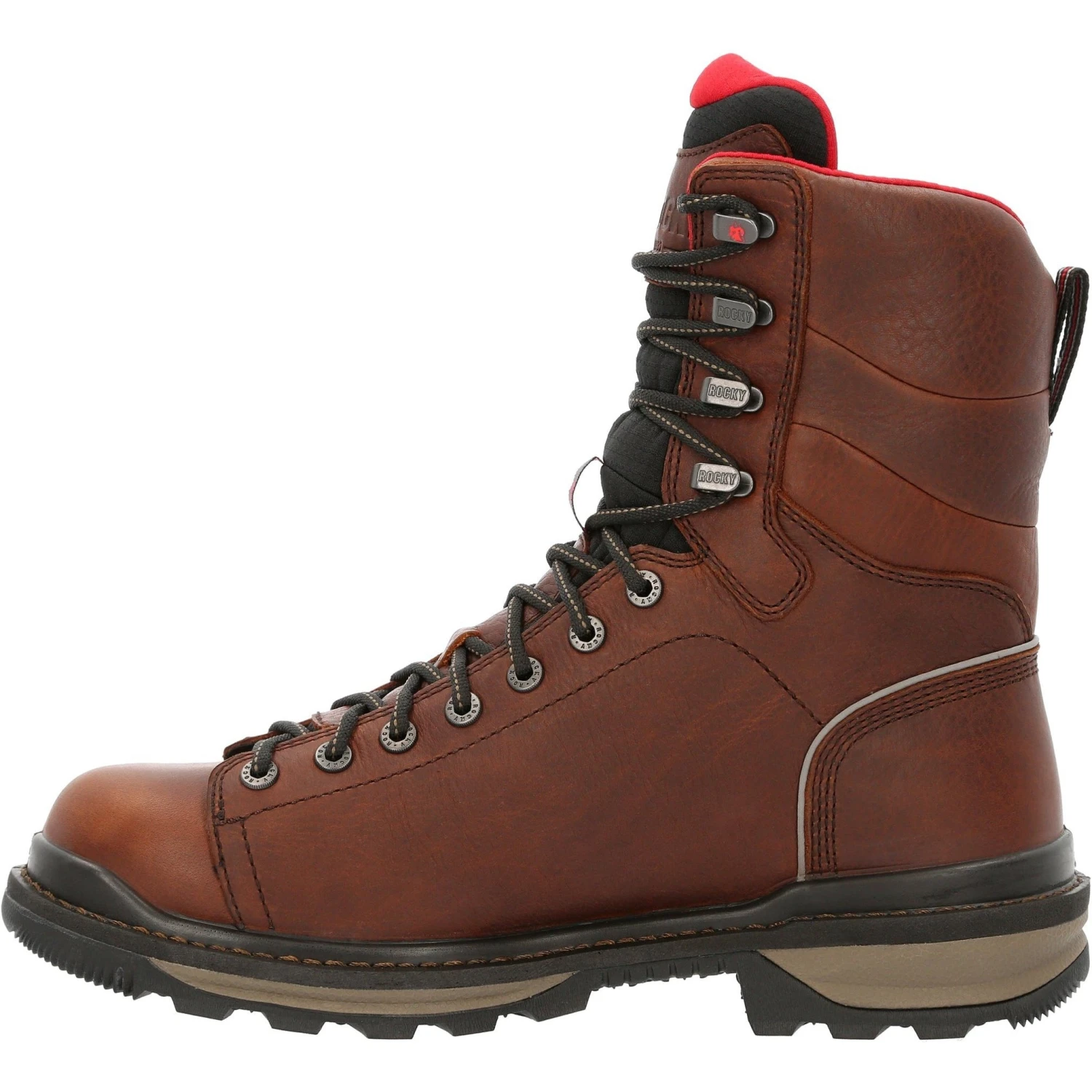 Rocky Men's Rams Horn Lace To Toe 8" Comp Toe WP Work Boot - RKK0352 4 Rocky Men's Rams Horn Lace To Toe 8" Comp Toe WP Work Boot - RKK0352 - Image 4