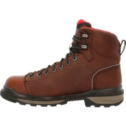 Rocky Men's Rams Horn Lace To Toe 6" Comp Toe WP Work Boot - RKK0355 9 Rocky Men's Rams Horn Lace To Toe 6" Comp Toe WP Work Boot - RKK0355 -Wolverine Sales Shop RKK0355 instep profile