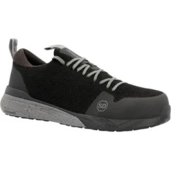Rocky Men's Industrial Athletix 4" Comp Toe Work Shoe -Black Knit- RKK0384