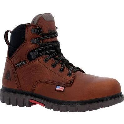 Rocky Men's Worksmart 6" WP Composite Toe Work Boot -Brown- RKK0401 1 Rocky Men's Worksmart 6" WP Composite Toe Work Boot -Brown- RKK0401
