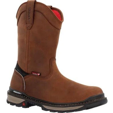 Rocky Men's Rams Horn 10" Comp Toe WP Pull On Work Boot -Horse- RKK0443 1 Rocky Men's Rams Horn 10" Comp Toe WP Pull On Work Boot -Horse- RKK0443