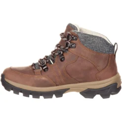 Rocky Women's Endeavor Point 5" WP Outdoor Hiking Boot- Brown- RKS0301 -Wolverine Sales Shop RKS0301 instep profile