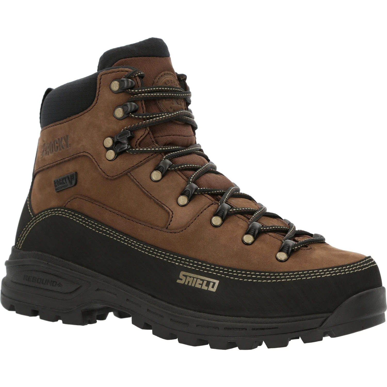 Rocky Men's MTN Stalker Pro 6" WP Hiker Mountain Boot- Brown - RKS0527 1 Rocky Men's MTN Stalker Pro 6" WP Hiker Mountain Boot- Brown - RKS0527
