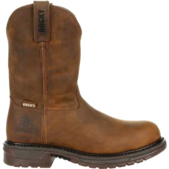 Rocky Men's Original Ride Steel Toe WP Western Work Boot Brown RKW0306 -Wolverine Sales Shop RKW0306 profile