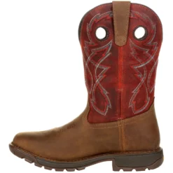 Rocky Men's Legacy 32 11" Sqr Toe WP Western Work Boot- Red - RKW0316 9 Rocky Men's Legacy 32 11" Sqr Toe WP Western Work Boot- Red - RKW0316 -Wolverine Sales Shop RKW0316 instep profile