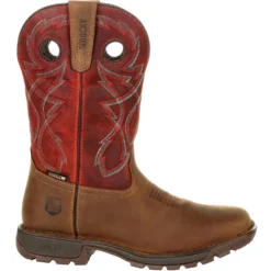 Rocky Men's Legacy 32 11" Sqr Toe WP Western Work Boot- Red - RKW0316 11 Rocky Men's Legacy 32 11" Sqr Toe WP Western Work Boot- Red - RKW0316 -Wolverine Sales Shop RKW0316 profile
