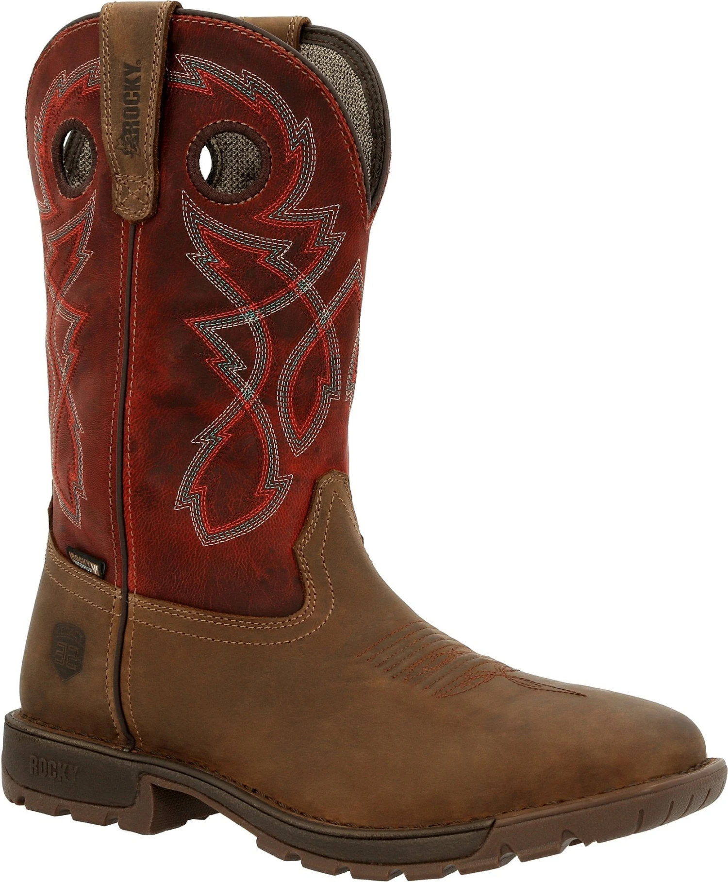 Rocky Men's Legacy 32 10" Steel Toe WP Western Work Boot- Tan- RKW0341 1 Rocky Men's Legacy 32 10" Steel Toe WP Western Work Boot- Tan- RKW0341