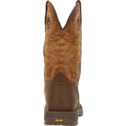Rocky Men's Legacy 32 11" Square Toe WP Western Boot - Brown - RKW0355 -Wolverine Sales Shop RKW0355 back