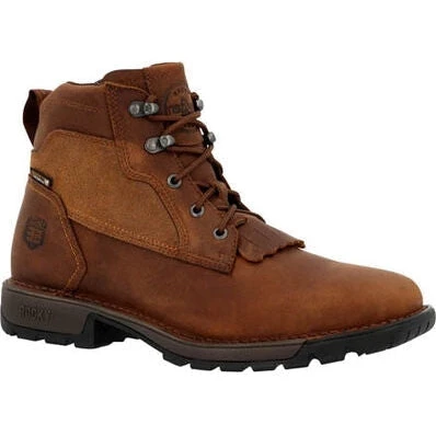 Rocky Men's Legacy 32 6" WP Slip Resist Western Lacer -Brown- RKW0382 1 Rocky Men's Legacy 32 6" WP Slip Resist Western Lacer -Brown- RKW0382