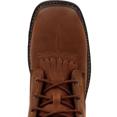 Rocky Men's Rams Horn 9" Comp Toe WP Western Work Boot -Brown- RKW0407 6 Rocky Men's Rams Horn 9" Comp Toe WP Western Work Boot -Brown- RKW0407 - Image 6