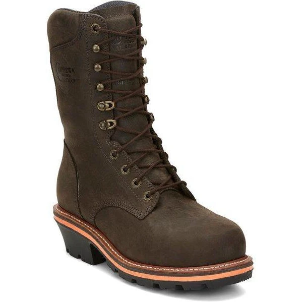 Chippewa Men's Thunderstruck 10" Soft Toe Work Boot - Brown - TH1032 1 Chippewa Men's Thunderstruck 10" Soft Toe Work Boot - Brown - TH1032