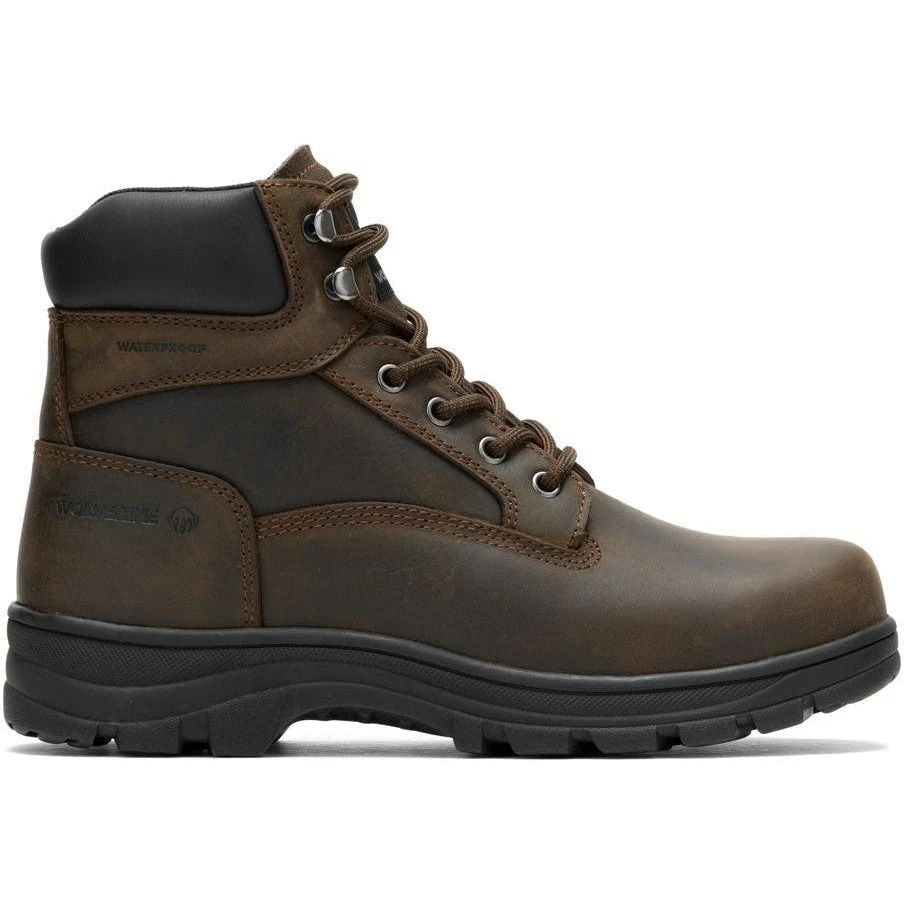 Wolverine Men's Carlsbad Steel Toe WP Work Boot - Brown - W230063 1 Wolverine Men's Carlsbad Steel Toe WP Work Boot - Brown - W230063