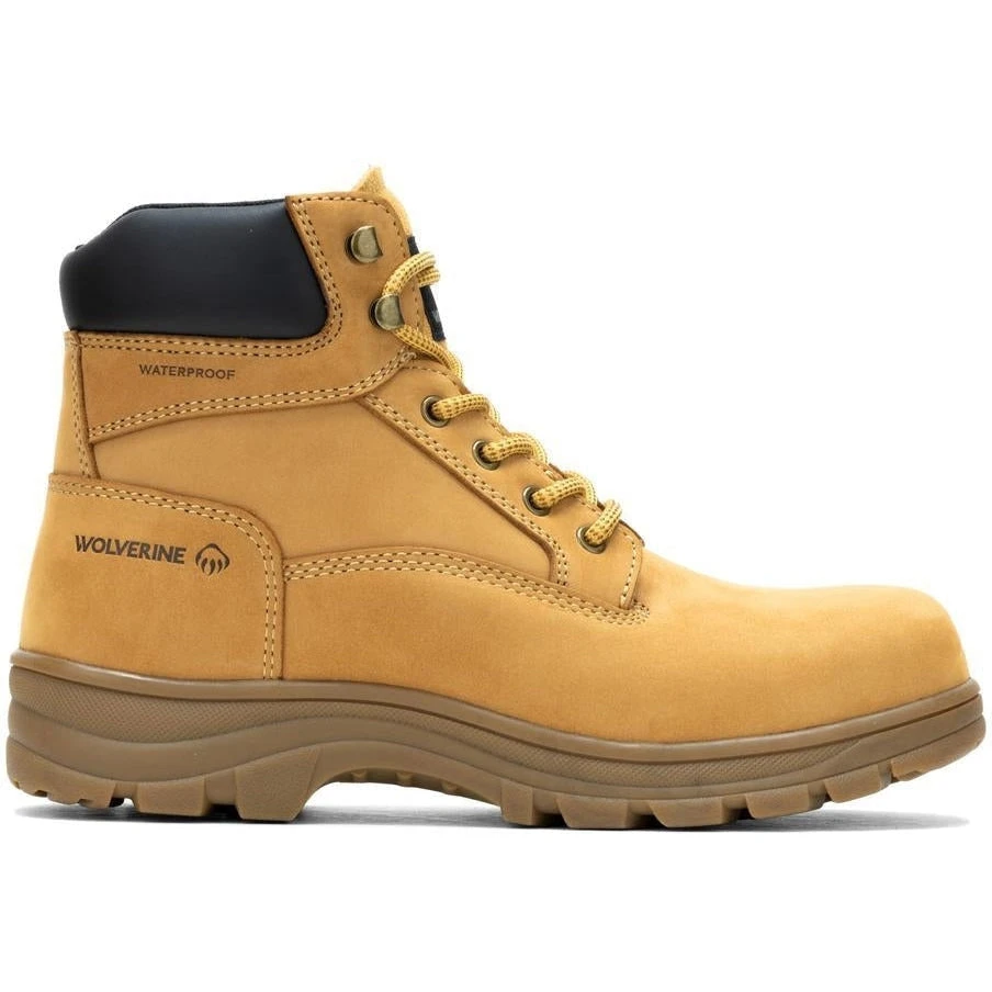 Wolverine Men's Carlsbad Steel Toe WP Work Boot - Wheat - W230065 1 Wolverine Men's Carlsbad Steel Toe WP Work Boot - Wheat - W230065