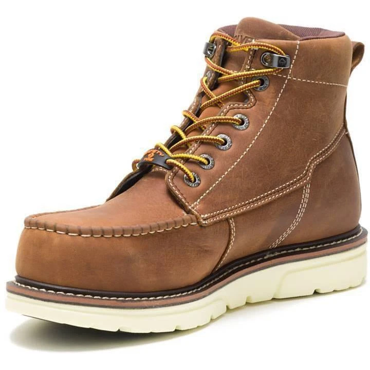 Wolverine Men's I-90 Durashock 6" Comp Toe WP Wedge Work Boot - Tan - W201097 4 Wolverine Men's I-90 Durashock 6" Comp Toe WP Wedge Work Boot - Tan - W201097 - Image 4
