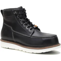 Wolverine Men's I-90 Durashock 6" Soft Toe WP Wedge Work Boot Black W200147