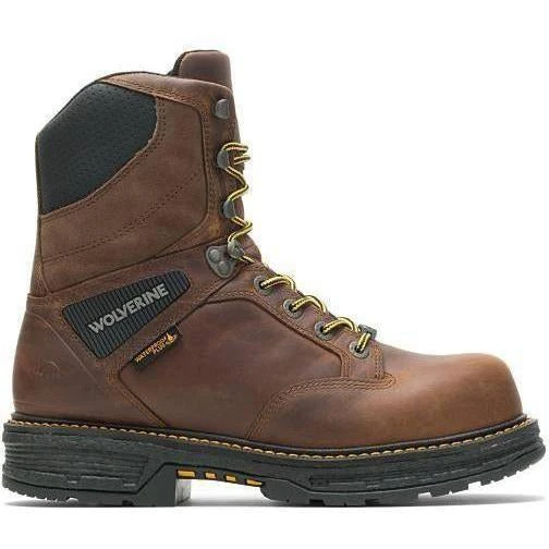 Wolverine Men's Hellcat 8" Soft Toe WP Work Boot - Tobacco - W200065 2 Wolverine Men's Hellcat 8" Soft Toe WP Work Boot - Tobacco - W200065 - Image 2