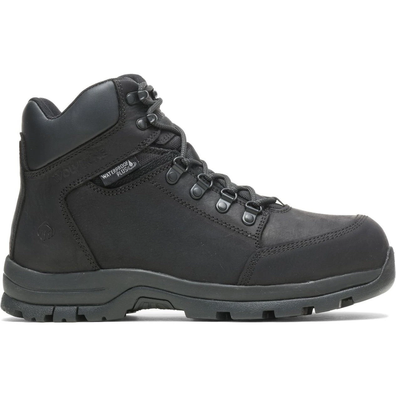 Wolverine Men's Grayson Mid Steel Toe WP Work Boot - Black - W211042 2 Wolverine Men's Grayson Mid Steel Toe WP Work Boot - Black - W211042 - Image 2