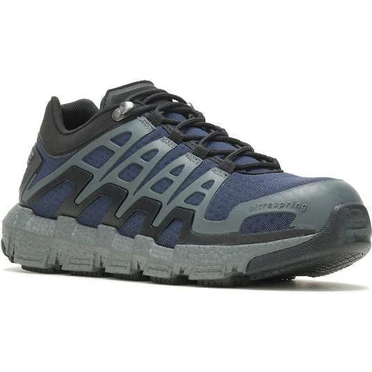 Wolverine Men's Rev Vent Durashocks Safety Toe Work Shoe -Navy- W211176 1 Wolverine Men's Rev Vent Durashocks Safety Toe Work Shoe -Navy- W211176