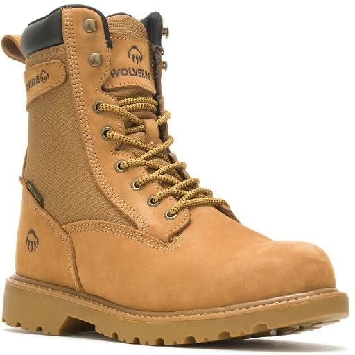 Wolverine Men's Floorhand Insulated 8" WP Soft Toe Work Boot Wheat W220013 1 Wolverine Men's Floorhand Insulated 8" WP Soft Toe Work Boot Wheat W220013