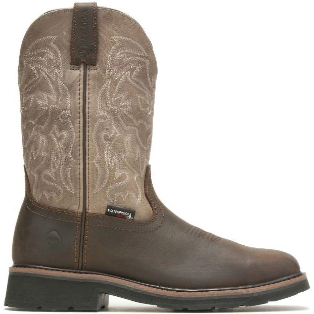 Wolverine Men's Rancher WP Wellington Steel Toe Work Boot Brown W221030 2 Wolverine Men's Rancher WP Wellington Steel Toe Work Boot Brown W221030 - Image 2