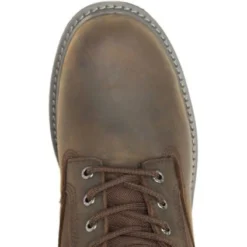 Wolverine Men's Floorhand 8" WP Steel Toe Work Boot Dark Brown W221041 -Wolverine Sales Shop WBSM W221041 101821 F22 TOP 1