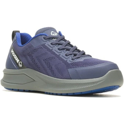 Wolverine Men's Bolt Durashocks Knit Carbonmax Work Shoe -Navy- W231003 1 Wolverine Men's Bolt Durashocks Knit Carbonmax Work Shoe -Navy- W231003