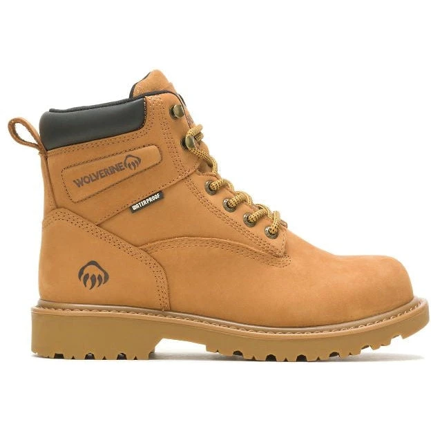 Wolverine Women's Floorhand 6" WP Soft Toe Work Boot - Wheat - W220014 2 Wolverine Women's Floorhand 6" WP Soft Toe Work Boot - Wheat - W220014 - Image 2
