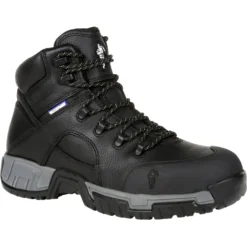 Michelin Men's HydroEdge 6" Steel Toe WP PR Work Boot - Black - XHY866