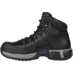 Michelin Men's HydroEdge 6" Steel Toe WP PR Work Boot - Black - XHY866 -Wolverine Sales Shop XHY866 instep profile