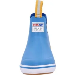 Xtratuf Women's Salmon Sisters 6" WP Ankle Deck Boot - Blue - XWAB2SS -Wolverine Sales Shop XWAB2SS 3 LARGE aaee7555 fe25 4eaa 95f3 c0b5b34077be