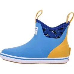 Xtratuf Women's Salmon Sisters 6" WP Ankle Deck Boot - Blue - XWAB2SS -Wolverine Sales Shop XWAB2SS 5 LARGE 215dd617 a19c 413f bbe5 5615ca36a9ff