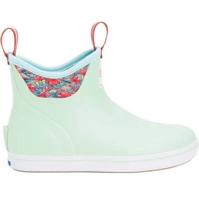 Xtratuf Women's Fishe® Wear 6" WP Ankle Deck Boot -Green- XWAB-3BB 2 Xtratuf Women's Fishe® Wear 6" WP Ankle Deck Boot -Green- XWAB-3BB - Image 2