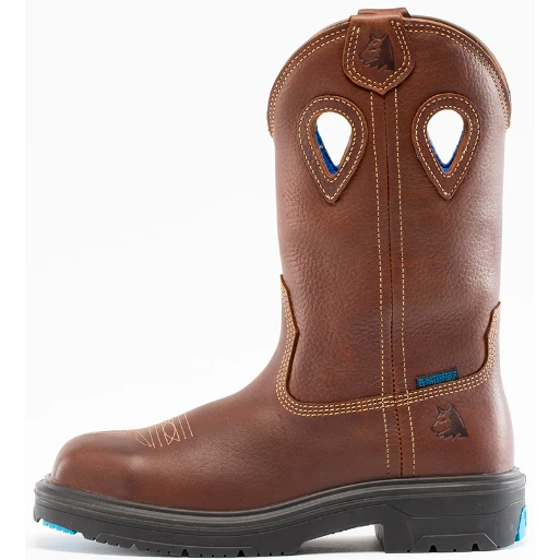 Steel Blue Men's Blue Heeler Steel Toe WP Western Work Boot - Brown - 813945 4 Steel Blue Men's Blue Heeler Steel Toe WP Western Work Boot - Brown - 813945 - Image 4