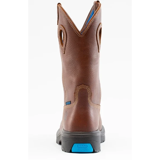 Steel Blue Men's Blue Heeler Steel Toe WP Western Work Boot - Brown - 813945 3 Steel Blue Men's Blue Heeler Steel Toe WP Western Work Boot - Brown - 813945 - Image 3