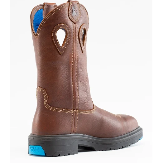 Steel Blue Men's Blue Heeler Steel Toe WP Western Work Boot - Brown - 813945 2 Steel Blue Men's Blue Heeler Steel Toe WP Western Work Boot - Brown - 813945 - Image 2