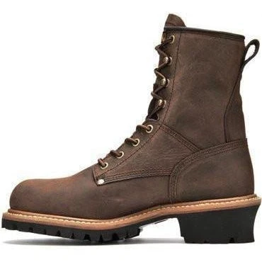 Carolina Men's Elm 8” Waterproof Logger Work Boot - Brown - CA8821 4 Carolina Men's Elm 8” Waterproof Logger Work Boot - Brown - CA8821 - Image 4