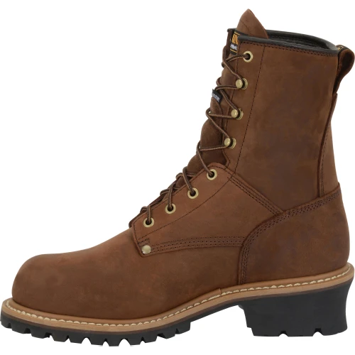 Carolina Men's Elm 8" WP Insulated Logger Work Boot - Brown- CA4821 4 Carolina Men's Elm 8" WP Insulated Logger Work Boot - Brown- CA4821 - Image 4