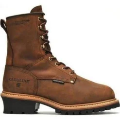 Carolina Men's Elm 8” WP Insulated Metguard Logger Work Boot - CA7821 -Wolverine Sales Shop carolina mens elm 8 wp insulated metguard logger work boot ca7821 7