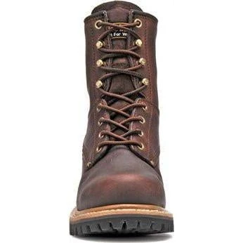 Carolina Women's Elm 8" Logger Work Boot - Brown - CA421 2 Carolina Women's Elm 8" Logger Work Boot - Brown - CA421 - Image 2