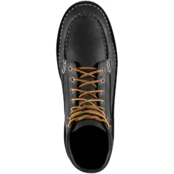 Danner Men's Bull Run USA Made 6" Moc Steel Toe Wedge Work Boot Black 15569 -Wolverine Sales Shop danner mens bull run usa made 6 moc steel toe work boot black 15569 4